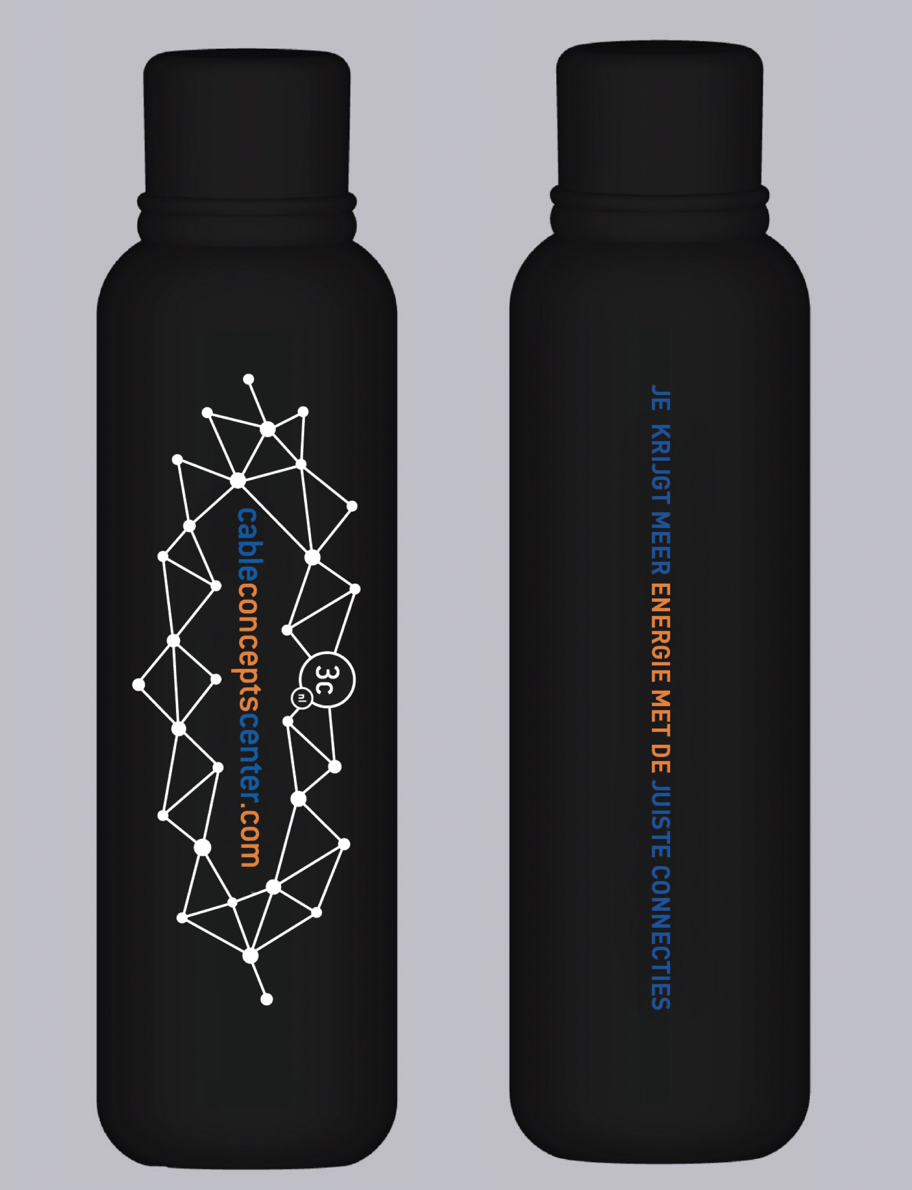 Cable bottle design mockup