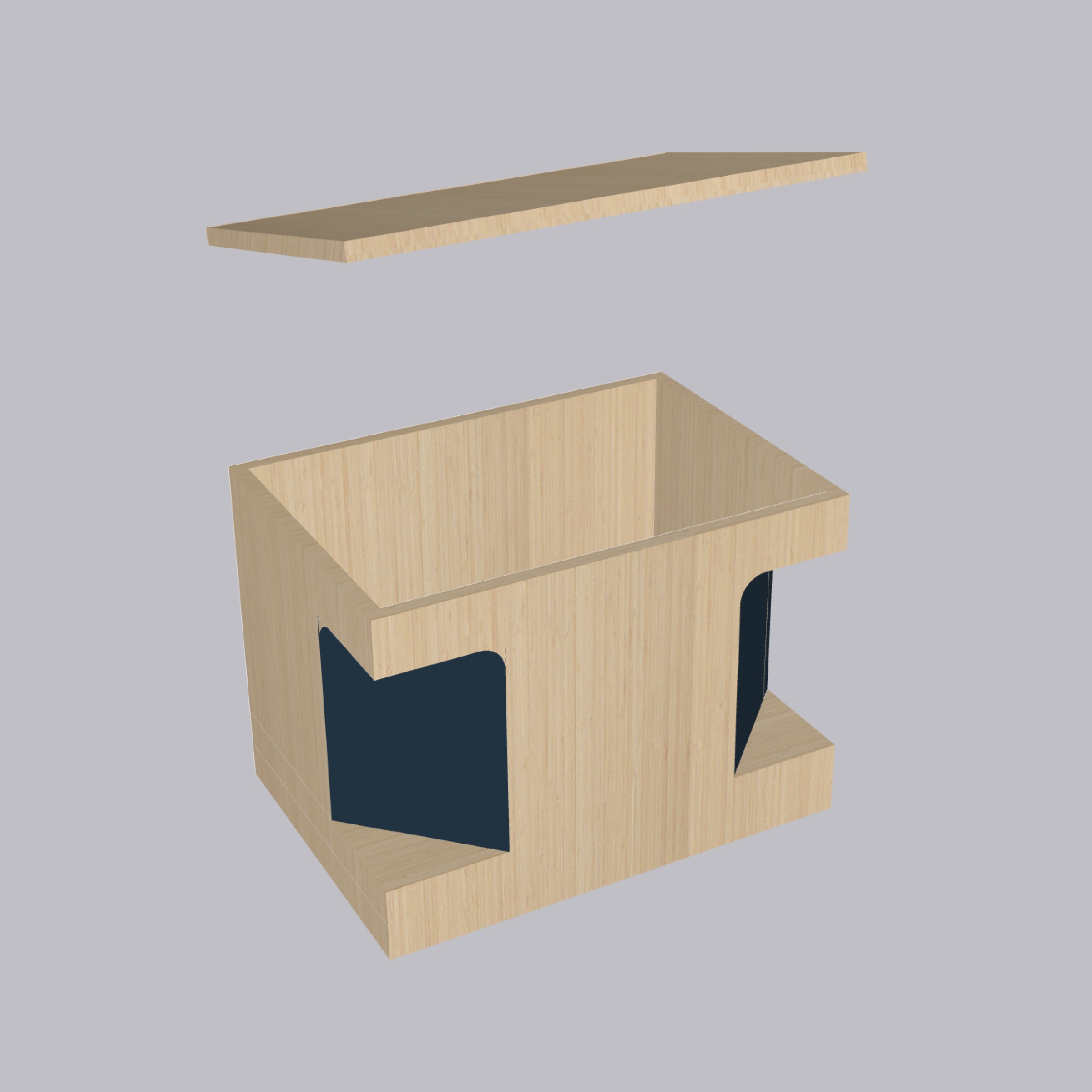 Wood texture concept for the display