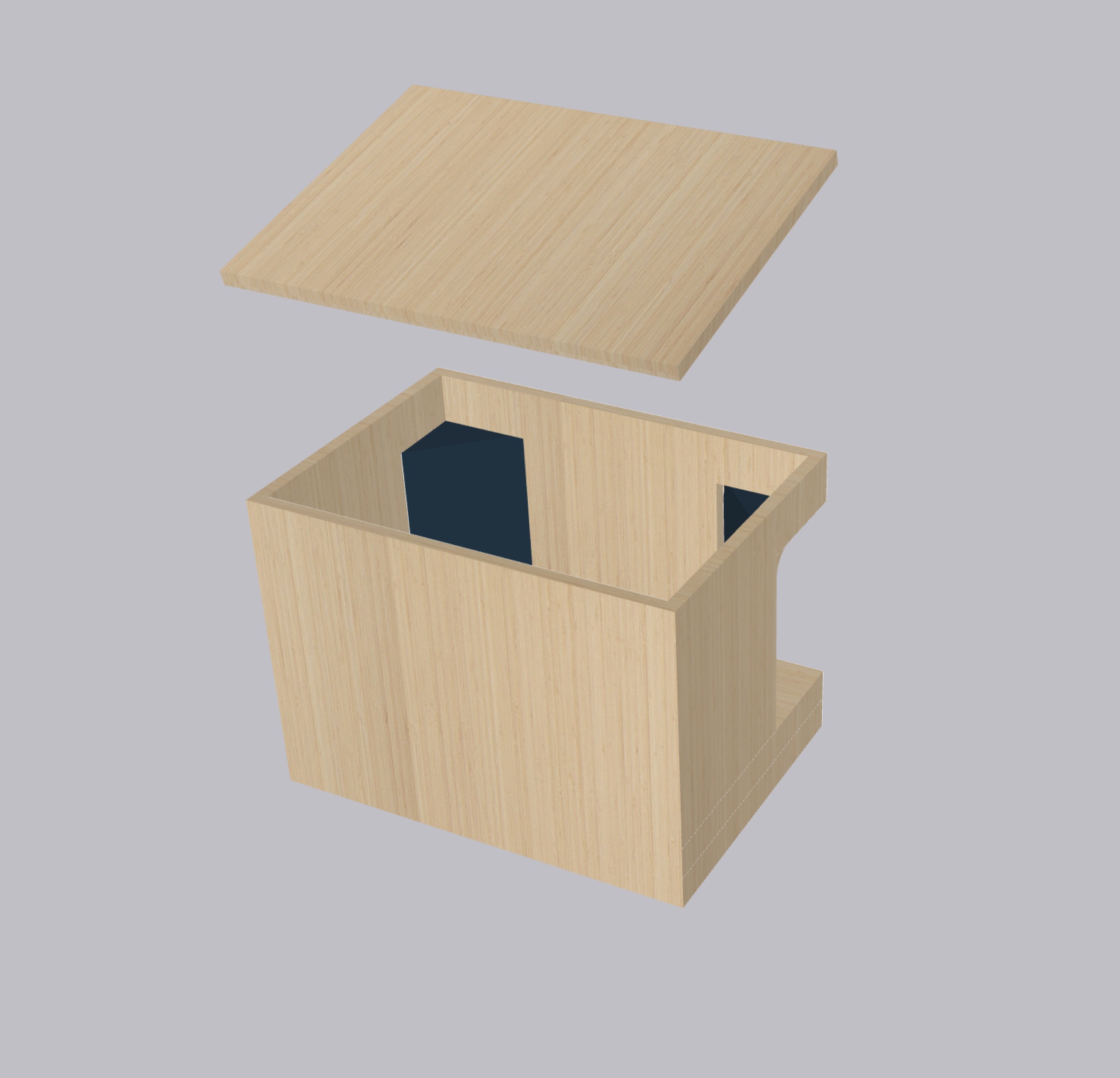 Alternative wood texture concept for the display