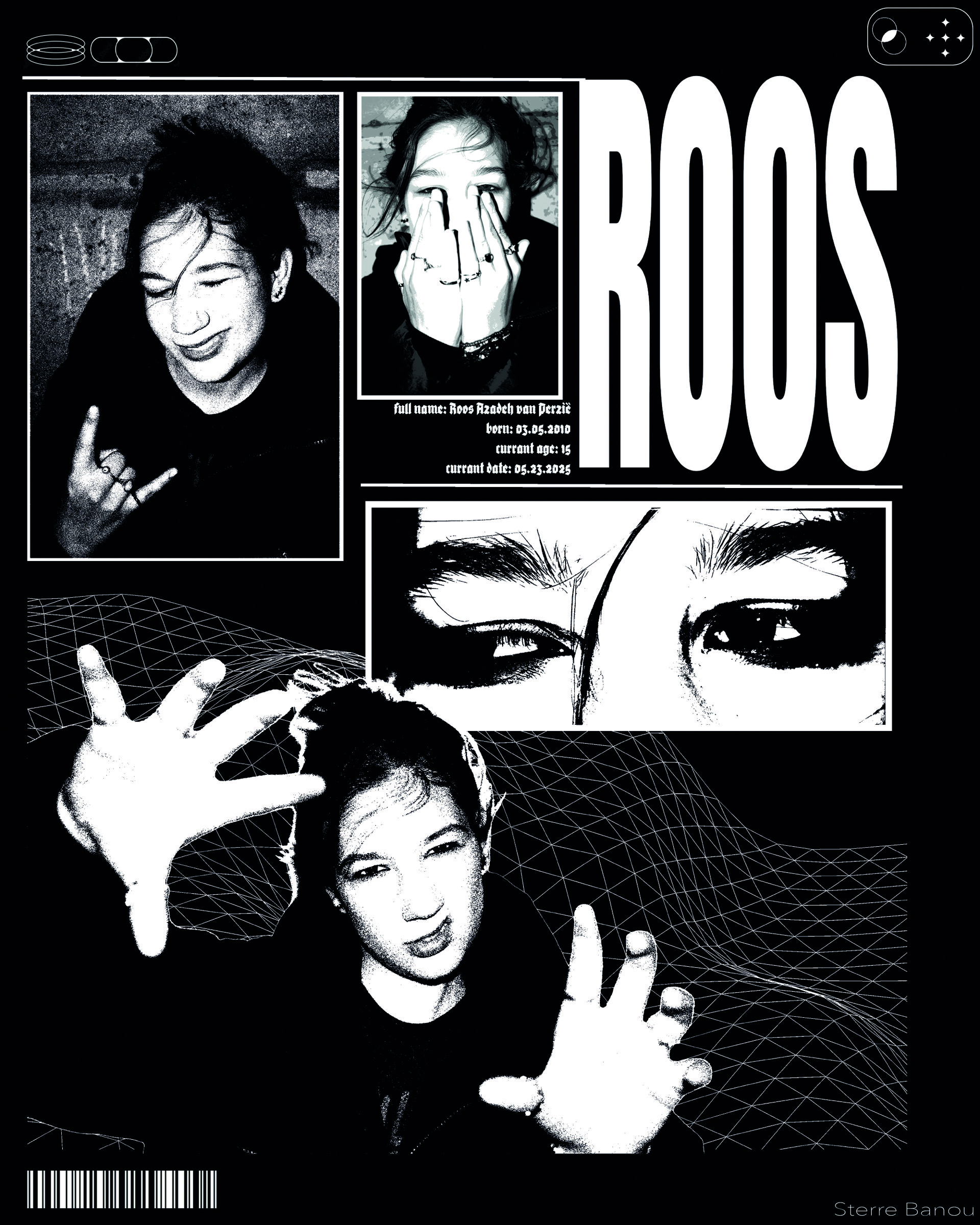 Poster composition created from the portrait series
